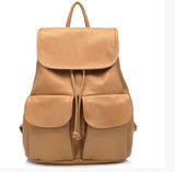 Women's Tan Leather Backpack