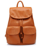 Women's Tan Leather Backpack