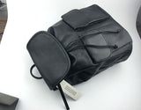 Women's Tan Leather Backpack