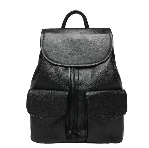 Women's Tan Leather Backpack
