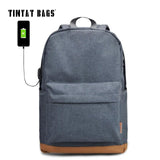 Grey Canvas Backpack