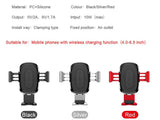 Baseus Qi Fast Wireless Car Charging Mount Holder